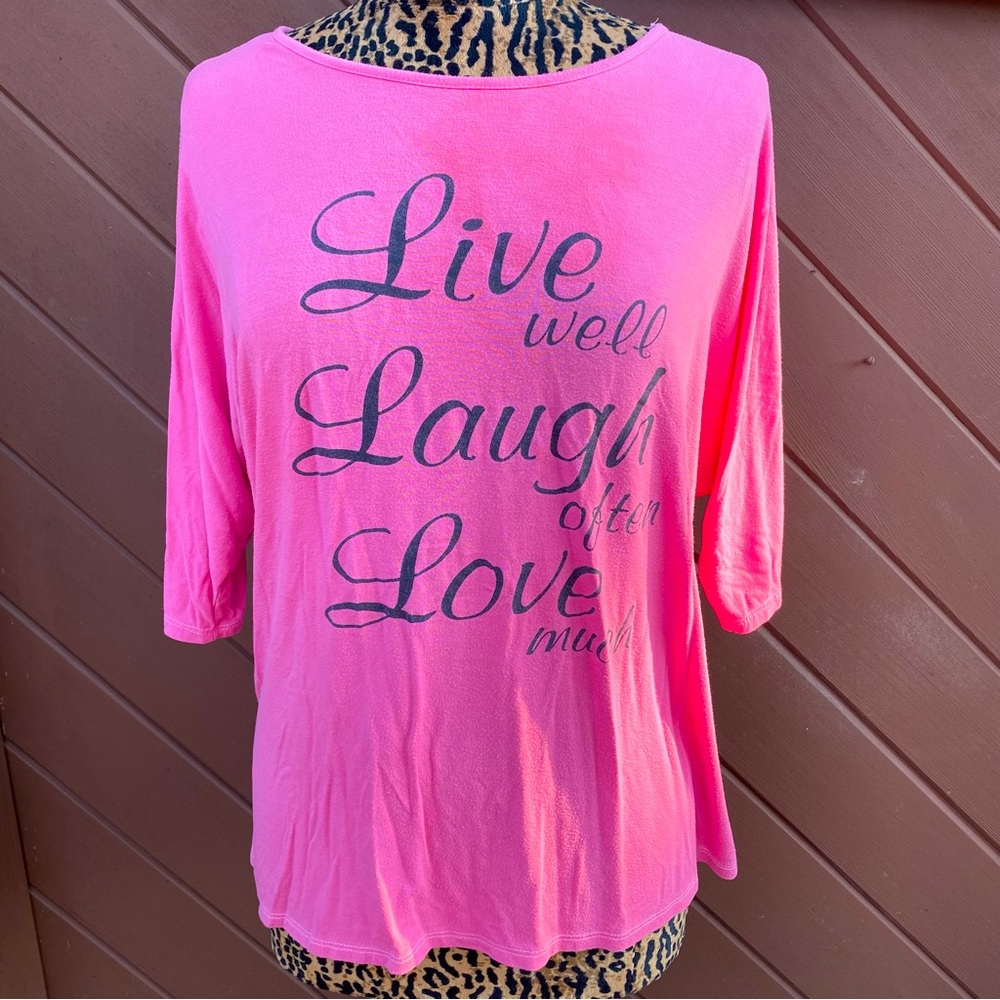 Hand Dyed - Atelier 29 Live Laugh Love Shirt